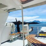 Natalia Tena Instagram - PATAGONIAN FJORD TOUR ⛴️My eyes are burnt with the beauty of mountains meeting the sky and sea and my @johnniewalker was full of millennia old ice (we toasted the mother glacier in thanks.) Chilean Boat Karaoke is a whole new world. GRACIAS @loberiasdelsur @chiletravel para dar me un día inolvidable. ❤️❤️
