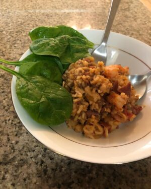 Natalie Desselle-Reid Instagram - Thinking and missing my family in Louisiana and my family in New Orleans for dinner Jambalaya and Spinach #everyonestaywell #godisstillincontrol #BAPS23yearsagotoday🙇🏽‍♂️🦋
