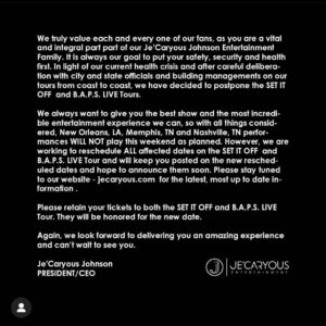 Natalie Desselle-Reid Instagram - Straight from our Producer. Hope everyone is safe with their families and let no weapon formed against us shall prosper. In Jesus name. We will be great soon!