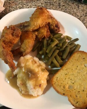 Natalie Desselle-Reid Instagram - John & Nipsey so sad Dinner tonight was a little plate of comfort food...blessings 🙇🏽‍♂️
