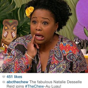 Natalie Desselle-Reid Instagram - Thank you @abcthechew !!! So fun! #TheChewaLuau #nyc #fun #food #jeansthatloveyou
