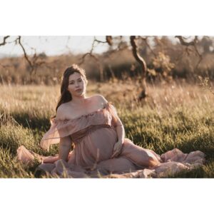 Natalie Krill Instagram - Life is truly a magical rollercoaster. We couldn’t be more excited about our newest additions. Turning our little family of 3 into a family of 5. 
This July we will welcome our little twins 💕 
Good one, universe 😉
The biggest thank you to our dear friend @innersolsticephotography for capturing these moments for us. 🤍🤍🤍
My beautiful dress courtesy of @valley_of_wanderlust 
🤍🤍🤍