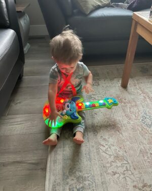 Natalie Krill Instagram - My baby is 2 years old today. He’s a music loving climber. An explorer of nature. A little joker. A lover. The best snuggler. And mama and Isa’s little boy. We love him so much. Watching him grow and change and become his own little person is such an honour. Happy birthday baby. ❤️🤩🤩

His adorable little puppy robe is from the amazing @beeja.may ❤️