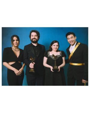 Natalie Morales Instagram - It was a total honor this past weekend to present at the @filmindependent Spirit Awards with literal prince charming @ihatejoelkim .  Indie Films are such an important and sometimes insane labor of love for art, for humanity, for expression- and I’m so glad I was able to celebrate it. Congrats to all the nominees and winners especially Samy Burch & @therealgettymuseum ! 

Thank you to @kimmyerin for styling me (as if I would go to anyone else)

Photos by @kevincwinter @kayla.optics @frazerkh and the hyper talented @emmaeliza for @gettyentertainment