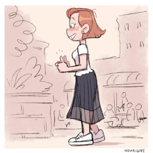 Natalie Nourigat Instagram - Who’s doing Hourly Comic Day this year? 😃
I had fun yesterday playing around with my favorite brushes, color palettes, how I draw myself, how to draw QUICK simple backgrounds, my autobio comic Procreate template, etc. If all goes well, I’ll do my annual Hourly Comic Day catchup this weekend, RIGHT BEFORE the next #hourlycomicday 😅#hourlycomicday2024 falls on a weekday again this year, unfortunately, so I won’t be able to do them the day-of, but I’ll take notes! 🤷‍♀️ 
.
.
.
.
#hcd #hcd2024 #hourlycomicday2023 #hourlycomics #comic #storyart #storyboard