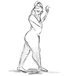 Natalie Nourigat Instagram - 2-minute poses from figure drawing~ 😊