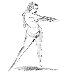 Natalie Nourigat Instagram - 2-minute poses from figure drawing~ 😊