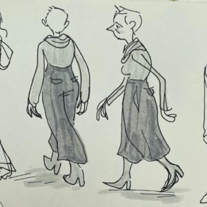 Natalie Nourigat Instagram - A few sketches from @frames_festival in Avignon last month 🥰 The weather was so nice, I had my first ice cream cone of 2024!