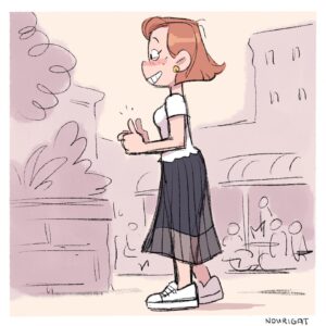 Natalie Nourigat Instagram - Who’s doing Hourly Comic Day this year? 😃
I had fun yesterday playing around with my favorite brushes, color palettes, how I draw myself, how to draw QUICK simple backgrounds, my autobio comic Procreate template, etc. If all goes well, I’ll do my annual Hourly Comic Day catchup this weekend, RIGHT BEFORE the next #hourlycomicday 😅#hourlycomicday2024 falls on a weekday again this year, unfortunately, so I won’t be able to do them the day-of, but I’ll take notes! 🤷‍♀️ 
.
.
.
.
#hcd #hcd2024 #hourlycomicday2023 #hourlycomics #comic #storyart #storyboard