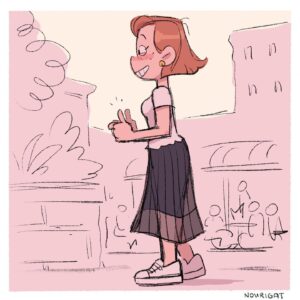 Natalie Nourigat Instagram - Who’s doing Hourly Comic Day this year? 😃
I had fun yesterday playing around with my favorite brushes, color palettes, how I draw myself, how to draw QUICK simple backgrounds, my autobio comic Procreate template, etc. If all goes well, I’ll do my annual Hourly Comic Day catchup this weekend, RIGHT BEFORE the next #hourlycomicday 😅#hourlycomicday2024 falls on a weekday again this year, unfortunately, so I won’t be able to do them the day-of, but I’ll take notes! 🤷‍♀️ 
.
.
.
.
#hcd #hcd2024 #hourlycomicday2023 #hourlycomics #comic #storyart #storyboard