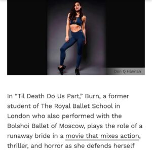 Natalie Burn Instagram - FRONT PAGE of MUSCLE AND FITNESS MAGAZINE!!! @muscleandfitness 
Thank you for this amazing article by @seen_everywhere
Movie @tildeathdouspart.2023 
PR @marquepr 
Photographer @donqhannahphotography 
📰🎥💙 Scroll 👈 How Natalie Burn channeled @officialslystallone to become an Action Film Star
