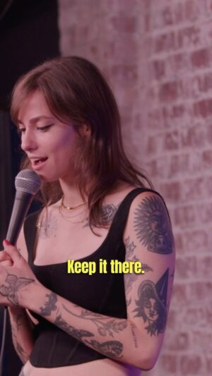 Natalie Cuomo Instagram - It’s actually *so* distracting when audience puts their foot on the stage. I’ve never been that comfortable at a live performance in my life to step on the stage (probably cause I don’t drink)🙂‍↔️ anyway. My special on YouTube is at 500k views and counting! I feel like I’ve grown SO much as a comedian since this was shot (2 years ago!!) but I’m still very proud of it, and I still want everyone who puts their foot on the stage to lick it clean afterwards.