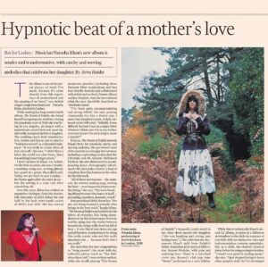 Natasha Khan Instagram - For me, not being focused is actually what brings in the best work. ‘The Dream of Delphi’ was knitted into the fabric of everyday life: being sleep-deprived, in this liminal space between worlds; going into the studio between breastfeeds, being really tired but full of love — it was like it tore down my ego and all barriers. It suited me to be doing this really cosmic role and this really mundane role . . . because that’s who I am, really.

Thanks to Financial Times Life & Culture, and Arwa Haider for this lovely piece available online and in print now ✨

@financialtimes @arwa.haider