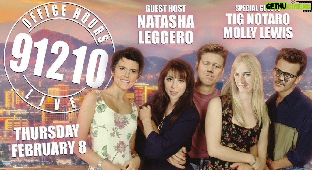 Natasha Leggero Instagram - #repost @officialofficehours • TOMORROW Thursday 2/8 is the triumphant return of guest host @natashaleggero on Office Hours, with special guests comedy great Tig Notaro (@therealfluffnotaro) and world renowned whistler Molly Lewis (@cafe_molly). Tune in LIVE at 10am PT (1pm ET) at youtube.com/officehourslive or patreon.com/officehourslive⁠ ⁠ Art by @samlhopko