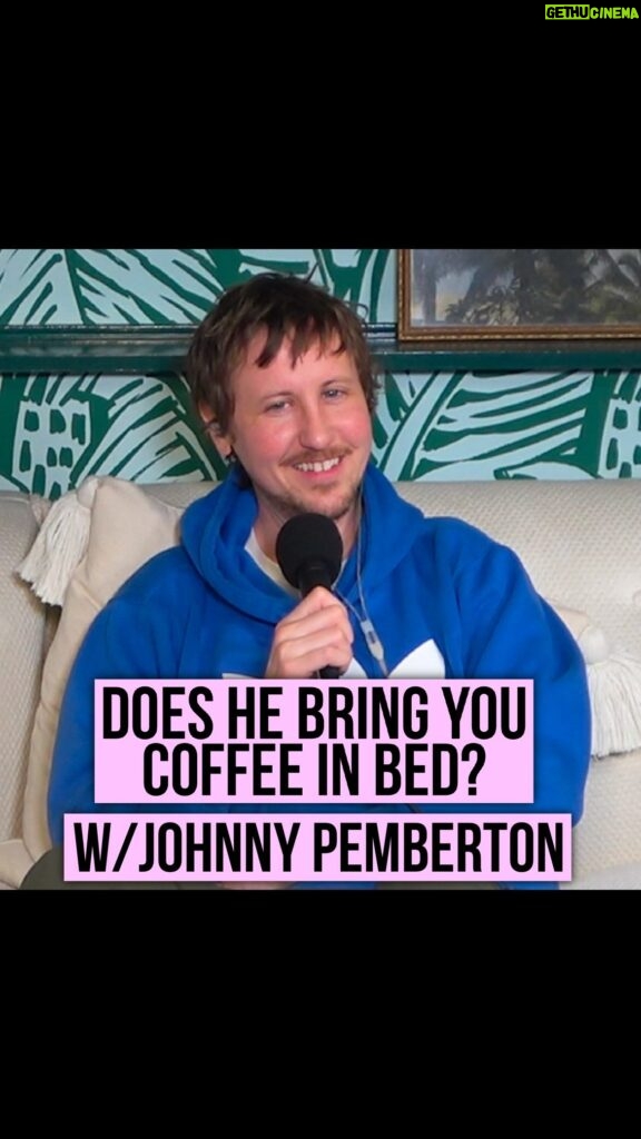 Natasha Leggero Instagram - Does he bring you coffee in bed? • this week’s @endlesshoneymoonpod with @johnny_pemberton is live now! Link in bio to watch