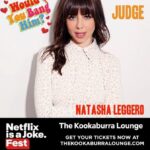 Natasha Leggero Instagram – Watch me judge a lineup of male comics tomorrow night and decide if they are bangable! @thekookaburralounge @netflixisajoke