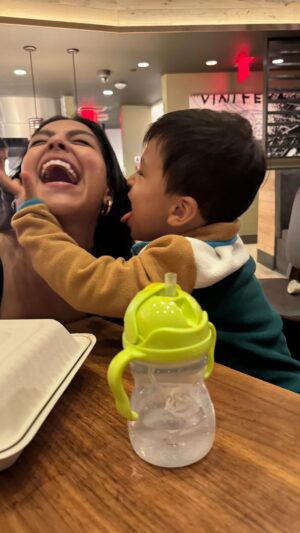 Nathalia Castellon Instagram - Knowing darn well my kid is a gangsta! 😭🙏🏽

#toddlermom #toddlerhumor #momjoke #mom #boymom #gentleparenting
