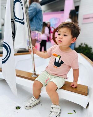 Nathalia Ramos Instagram - We are so ready for some warmer weather 🌸 The @shopmoncoeur Spring Collection is just divine. Made from 100% recycled cotton - good for 🌎, cute for 👶🏻 #moncoeur #sustainablefashion #kidsclothes #earthlove