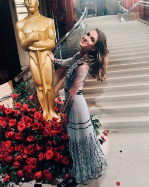 Nathalia Ramos Instagram - So close, yet so far…. Hollywood’s golden era never ended. And there is nothing more exciting and motivating than celebrating the work that moves us all on Hollywood’s biggest night! Nothing captures our imagination, unites, challenges, and inspires like cinema - pure magic ⭐️ 

#oscars #academyawards #hollywooddreams