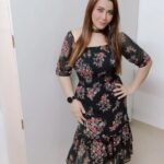 Nausheen Ali Sardar Instagram - #posyposy #blackdress #floraldress #lovefordresses #bohostyle #bohemian #keepitsimple