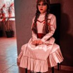 Naydelin Navarrete Instagram - trick or treat? 👻🎃🕯 Por favor díganme q opinan de la ultima foto? #happyhalloween #anabelle #pumpkin #family