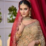 Nazifa Tushi Instagram - What a joy it is to be wrapped around in a sharee… “ only made in Bangladesh”❤️ Makeover by @liasbeautybox Attire @safiya_sathi 📷 Fojle Rabbi