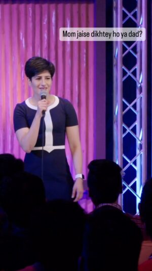Neeti Palta Instagram - Who do you take after - mom or dad?
.
.
#almostsanskaribyneetipalta #daddydaughter #daddysgirl💕 #neetipalta #neetipaltacomedy #indiancomedy #indianstandupcomedy #shaadiworries #primevideo