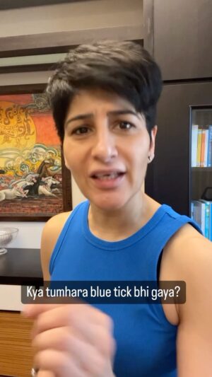 Neeti Palta Instagram - For all of those who lost their blue ticks and all of those who got them.
Elon Musk hai hai!
Teri Tesla puncture ho jaaye. 
Tera rocket… oh wo toh already gaya. 
.
.
.
.
#twitter #bluetick #twitterblue #twitterbluetick #twitterbluetickverification #elon #elonmemes #bluetickmemes #twittermeme