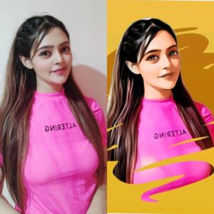 Neha Amandeep Instagram - LEFT or RIGHT ? .
.
.
.
.
.
.
.
.
.
.

#photolab #trending #cartoon #neonpink #fashion #instatrend #instadaily #hairstlye #braids #straighthair #styling #cute #smileyface #india