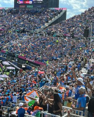 Neroli Meadows Instagram - India v Pakistan in NYC - wow!

What an incredible experience. Congratulations to everyone involved who made that a huge success. A life experience I never thought I’d have!!!