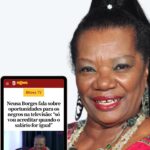 Neusa Borges Instagram - #NeusaBorges segue sendo destaque na mídia, a atriz falou recentemente em entrevista ao PODZÉ apresentado por @dudabocao, em Salvador (BA), sobre igualdade salarial no audiovisual para negros e principalmente para mulheres negras, uma luta da atriz de anos na arte. Link da matéria nos stories e nos destaques, na aba Mídia. 📰 @bnews_oficial #neusaborges #neusaborgesnamídia