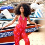 Nia Pettitt Instagram – Mornings in Lamu with @x.flowstate .. 🦋✨💖 — These are some of my favourite photos of all time, I felt my most beautiful and free here gallivanting bare foot around the water front. My friends have said that I radiate the most when I’m in Africa and I think it’s true. I’ve found the deep corners of myself in each country I’ve visited. In Kenya, I found my joyful and radiant self. 💖 #niaTHELIGHT #Lamu #Kenya