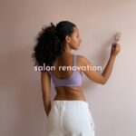 Nia Pettitt Instagram – SALON RENO SERIES. 👷🏽‍♀️✨💕 — Now that the walls have been sanded down, it was time to paint the undercoat. In this room I’m going for a light pink to keep it neutral but also have that feminine feel to it. I honestly cannot wait for it to all be done but I’m really enjoying this journey. I look forward to spending quality time with my Pappa everyday. The countdown begins till I announce the location this Sunday and do a grand reveal of the space.. 🦋✨💕 #TheCurlBarLondon #Renovation #Reno #DIY #Painting #Decorating #Decoration