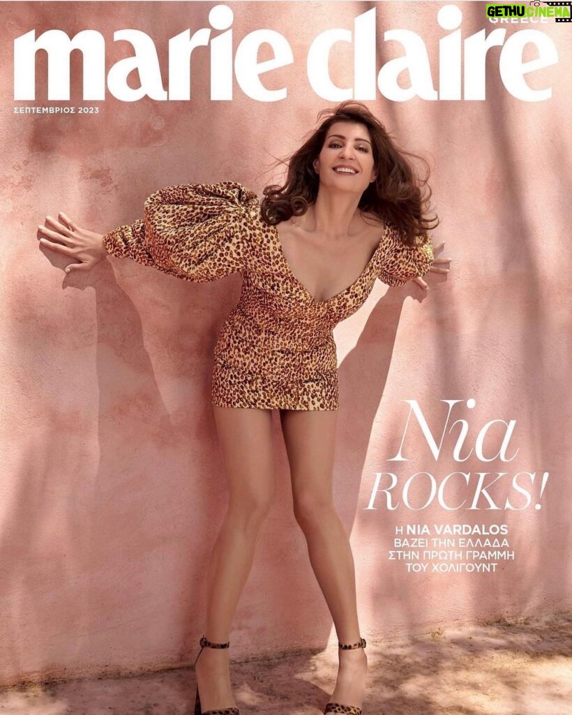 Nia Vardalos Instagram - Earlier this year I had the pleasure of speaking with Galateia @galaxy_faraway for this very fun magazine spread. Thank you to all at @marieclairegreece 🔥 playing dress up is fun. It is my honor to wear Greek designer @celiakritharioti on the cover. Also thank you @wolford you know what you do! Editor in Chief: @galaxy_faraway Creative director: @lina_tsin Fashion Director: @elinasygareos Photographer: @nikospapadopoulos_photography Editorial director: @anastasialadiab Stylist: @elinasygareos Assistant stylists: @lover.boy213121@demi1026_ Makeup: @altanid @dtales_creativeagency Hair: @ksakkas @dtales_creativeagency #marieclairegreece #marieclairegr #niavardalos #septemberissue #fashion #greece #greekstyle