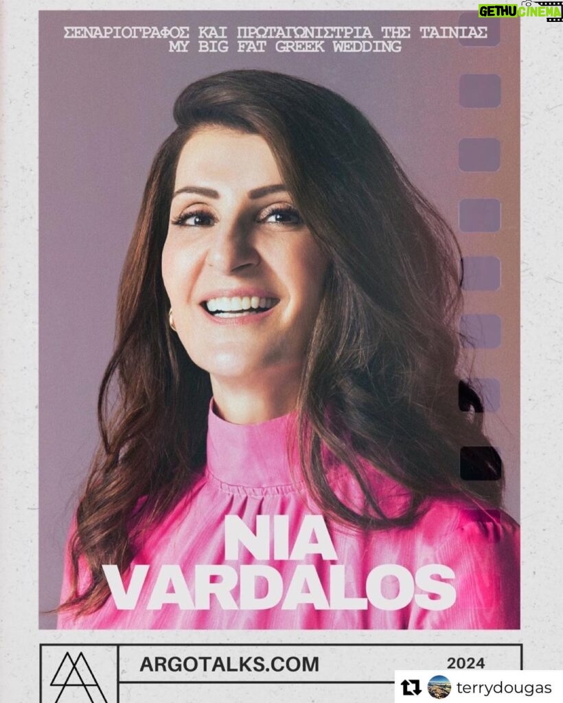 Nia Vardalos Instagram - Pep talk for future filmmakers!! Follow @argotalks for more! (And @argofilmfestival & @terrydougas) 📸 by @janacruder and styling by @highheelprncess and glam wand by @helenkalognomosmakeup 🪄