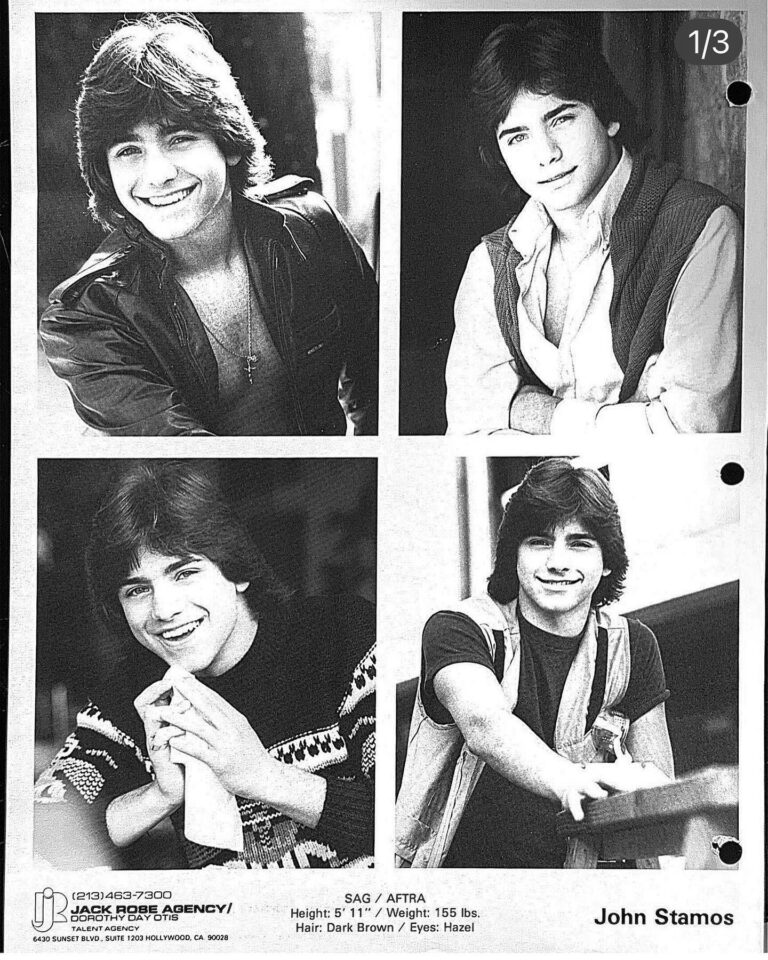 Nia Vardalos Instagram - Swipe! Challenge accepted @johnstamos and even though I don’t have a comp card because I wasn’t a teen idol like you, my head was. I challenge my comedy idols @princesstagram & @raedratch to find your own hair band days headshots and post your best composite!! #stamoscompcard #jamieleecurtis #roblowe #johnstamos