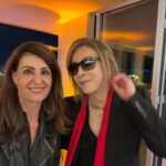 Nia Vardalos Instagram – It was an honor to meet @yoshikiofficial and see his beautiful film #yoshikiunderthesky …and then witness a live performance!! 🎹 🎶❤️ 🇯🇵 #japan #giveback #love #music #concert #musician