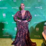 Nicky Whelan Instagram – All things good for planet earth… Thankyou @driveh2 for having me and @aeraidpr for dressing me. All sustainable fashion. Dress by @taibobacar Jewlery @julienriadsahyoun makeup @sarahsullivanmakeup hair @armyzand thanku @creativeprinc #sustainablefashion #gogreen 💚🤍💚