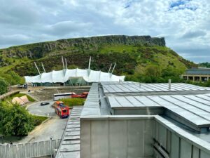 Nicola Sturgeon Instagram - My new @scotparl office is at the opposite end of the building to my old one - so I'm still enjoying the different view!

#scottishparliament #holyrood #edinburgh #scotland
