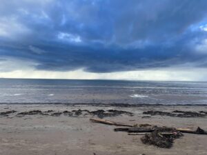 Nicola Sturgeon Instagram - Took a break from book-writing (!) for a Good Friday walk along Troon beach this afternoon. The vibe was quite Easter/resurrection at one point!! Beautifully atmospheric.