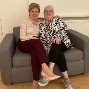 Nicola Sturgeon Instagram - A privilege to interview the wonderful @janeygodley at @ayewriteglasgow tonight - hilarious, at times poignant, but always thoroughly uplifting discussion - proving again that laughter is great medicine❤️
