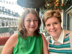 Nicola Sturgeon Instagram - So lovely to catch up with my good friend and former @plaidcymruwales leader @leanne.cymru in Edinburgh earlier.