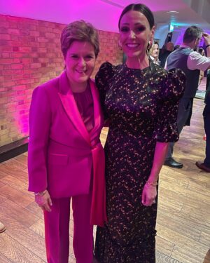 Nicola Sturgeon Instagram - I seem to have cut @suranne_jones head off in my last pic - which is a good excuse to post it again!