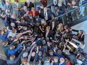 Nicola Sturgeon Instagram - Today was a very different SNP conference experience to the one I’ve been used to for many years…but it was so lovely to see so many old friends and to feel the love of what is and always will be my extended family (even if I couldn’t escape a media scrum in the process). My heart will always belong to @thesnp💛💛💛