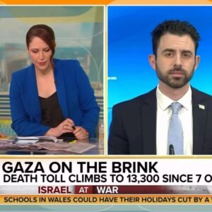 Nicola Thorp Instagram - Today marks 100 days since October 7th. 
This interview is from November 21st. There have been over 10,000 deaths since. 
#ceasefirenow #releasethehostages