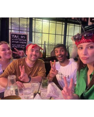 Nicola Thorp Instagram - Summer 
Baby’s first book launch #BothNotHalf
Two fossils at the NHM for Rainbow Honours 🌈
My style icon 
Chef/prison Mike @tastefilm 
Adventures of an emoji baby
