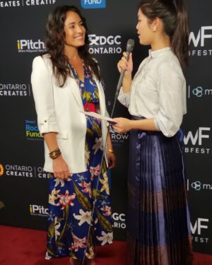 Nicola Correia Damude Instagram - I had such an AMAZING time presenting the “Best Actor WebSeries Award” at the 2022 @towebfest Awards! So many incredible Artists and Craftspeople recognized for their exceptional and inspiring work. Congrats to all the Nominees!🎉🎬 @katieuhlmann #towebfest #webseries #webcontent #awardsshow @le_rifkinator
