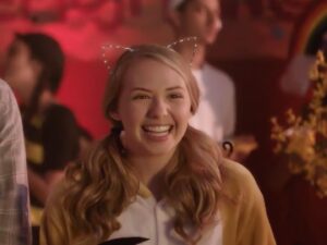 Nicole Alyse Nelson Instagram - THIS IS HALLOWEEN! The best costume I’ve ever worn was handmade for the Emoji Ball 🐱🐈 if you know, you know 👀 swipe for a surprise