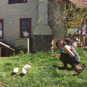Nicole Gale Anderson Instagram - Springtime here at @fragafarm. ❤️ #springtime #babychicks #babyducks #womenwhofarm #knowyourfarmer #animalrights #compassionatefarming