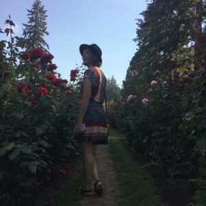 Nicole Gale Anderson Instagram - I got to walk through fields of roses today so... today was obviously a very good day. #pdx #rosegarden #ilovethiscity